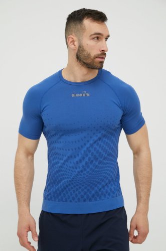 Diadora tricou de antrenament skin friendly culoarea albastru marin, modelator