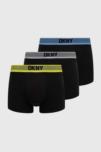 Dkny boxeri 3-pack barbati, culoarea negru