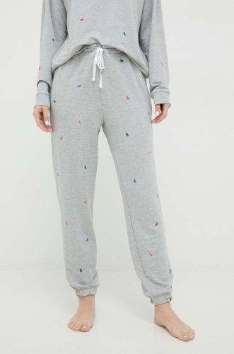 Dkny pantaloni de pijama femei, culoarea gri