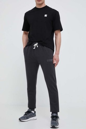Ellesse pantaloni de trening culoarea gri, cu imprimeu shr17563-black