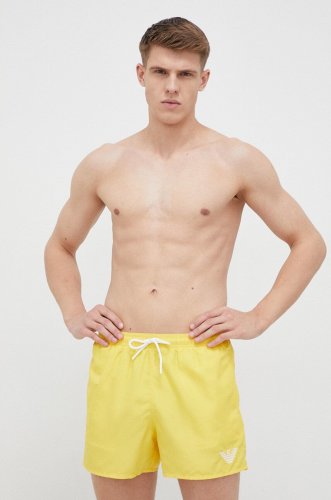 Emporio armani underwear pantaloni scurti de baie culoarea galben