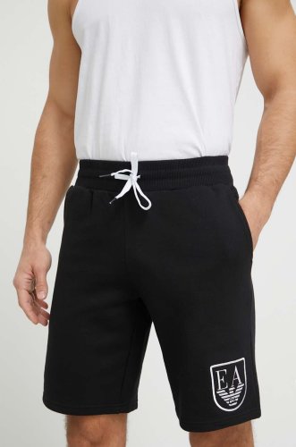 Emporio armani underwear pantaloni scurți din bumbac lounge culoarea negru