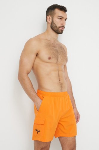 Fila pantaloni scurti de baie culoarea portocaliu