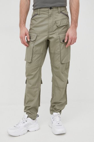 G-star raw pantaloni de bumbac barbati, culoarea gri, cu fason cargo