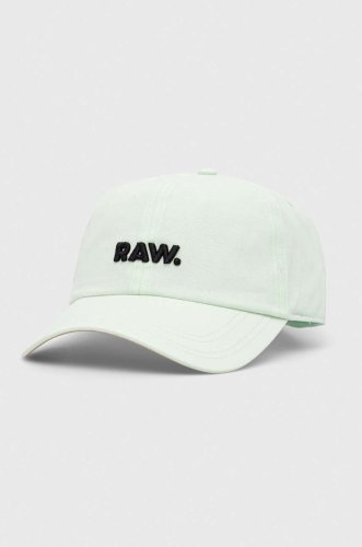 G-star raw șapcă de baseball din bumbac culoarea verde, cu imprimeu