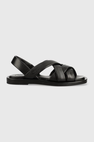 Gant sandale de piele khiria femei, culoarea negru, 26561832.g00