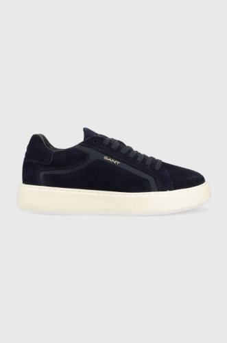Gant sneakers din piele intoarsă zonick culoarea albastru marin, 26633929.g69