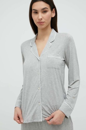 Gap camasa de pijama femei, culoarea gri