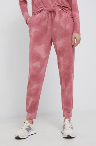 Gap pantaloni de pijama femei, culoarea roz