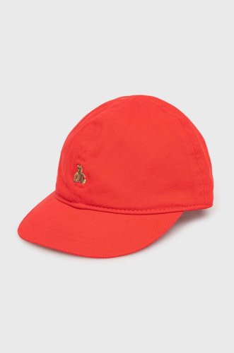 Gap șapcă din bumbac pentru copii culoarea rosu, cu imprimeu