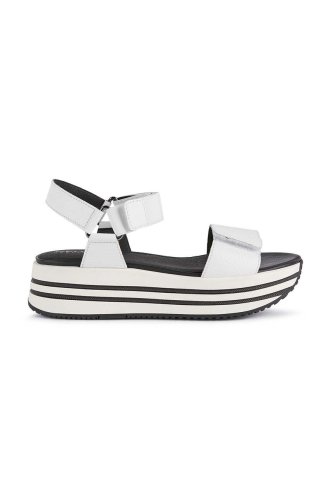 Geox sandale d sandal kency femei, culoarea alb, cu platforma, d25rsa 00046 c1000