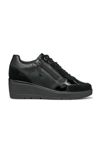 Geox sneakers din piele d ilde c culoarea negru, d36rac 05422 c9999
