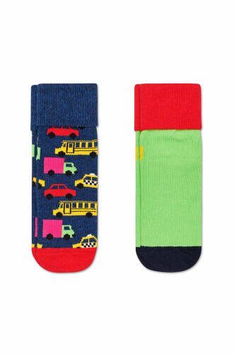 Happy socks - sosete copii antislip cars (2-pack)