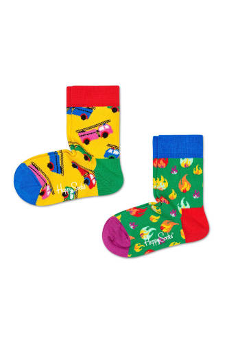 Happy socks - sosete copii on fire (2-pack)