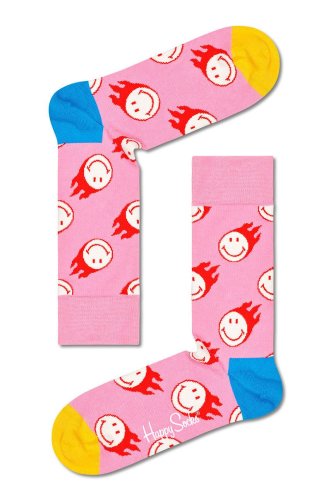 Happy socks șosete femei, culoarea roz