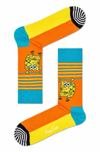 Happy socks - sosete lets wort it out x sponge bob