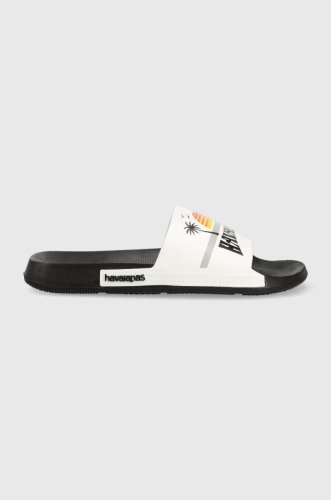Havaianas papuci slide print barbati, culoarea negru, 4147329.0133