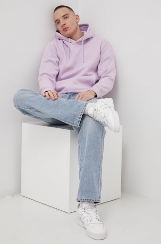 Jack & jones bluza barbati, culoarea violet, neted