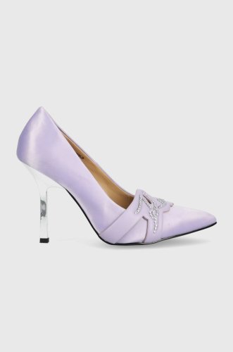 Karl lagerfeld pantofi cu toc kl30919t sarabande culoarea violet