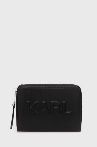 Karl lagerfeld portofel de piele femei, culoarea negru