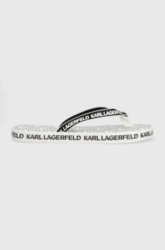 Karl lagerfeld slapi kosta mns barbati, culoarea alb, kl71003
