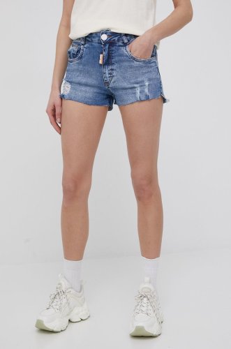 Labellamafia pantaloni scurti jeans femei, , high waist
