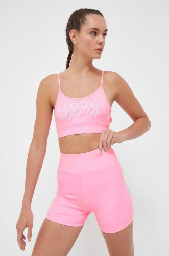 Labellamafia top și pantaloni scurți de antrenament culoarea roz