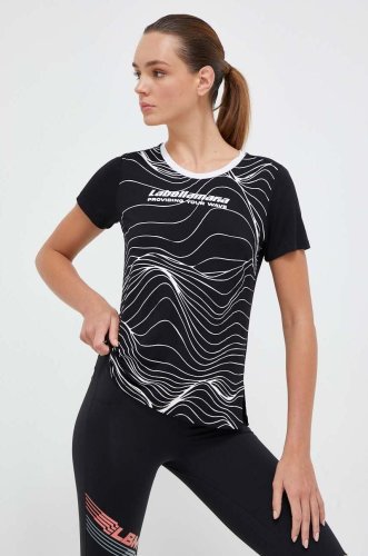 Labellamafia tricou waves femei, culoarea negru