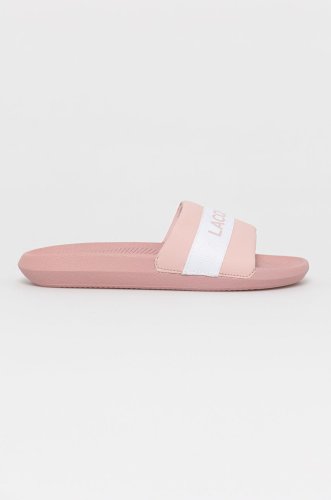 Lacoste papuci femei, culoarea roz