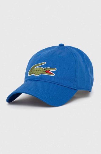 Lacoste șapcă de baseball din bumbac culoarea albastru marin, cu imprimeu rk9871-hbp
