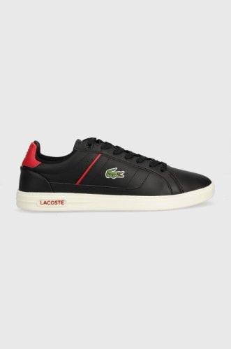 Lacoste sneakers din piele europa pro culoarea negru, 44sma0012