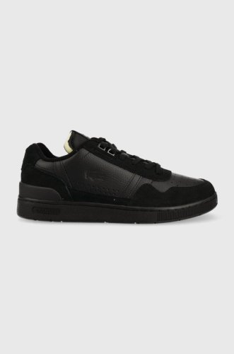 Lacoste sneakers din piele t-clip leather premium culoarea negru, 45sma0033
