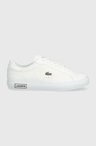 Lacoste sneakers powercourt culoarea alb, 44sfa0077