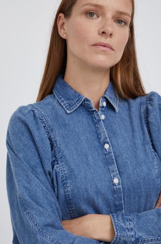 Lee cămașă jeans femei, cu guler clasic, regular