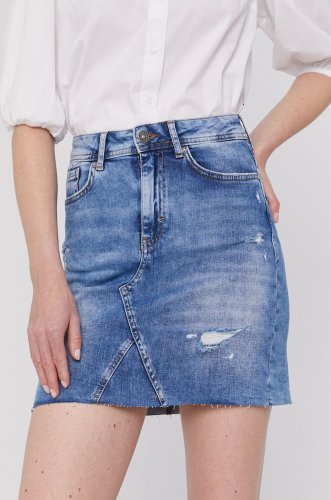 Lee cooper fustă jeans mini, model drept