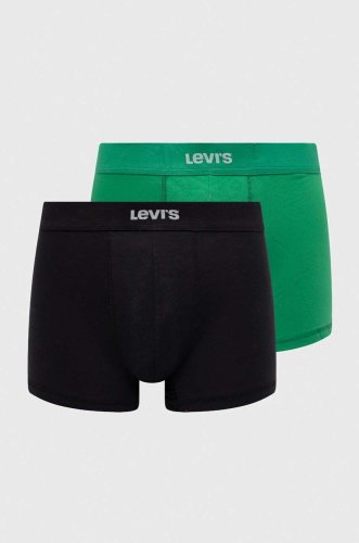 Levi's boxeri 3-pack barbati, culoarea verde