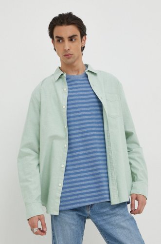 Levi's cămașă din bumbac barbati, culoarea verde, cu guler clasic, regular 85748.0127-greens