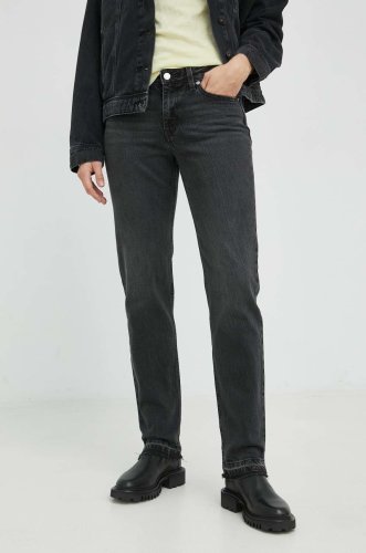 Levi's jeansi low pitch straight femei, high waist