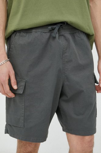 Levi's pantaloni scurți din amestec de in culoarea gri