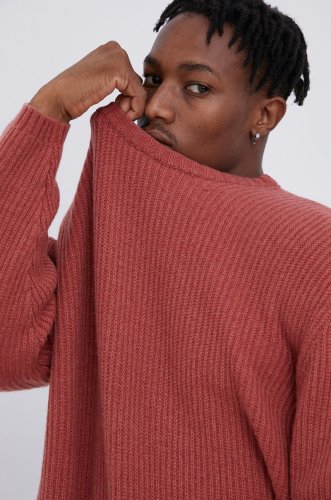 Levi's pulover de lână bărbați, culoarea roz, light