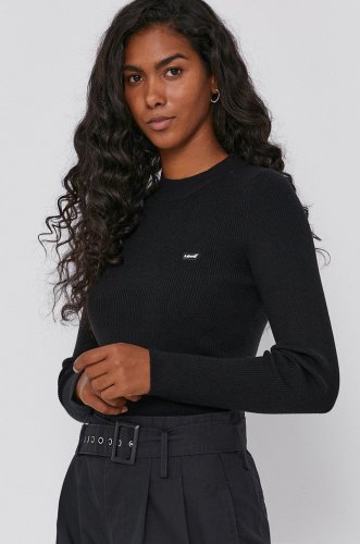 Levi's pulover femei, culoarea negru, light