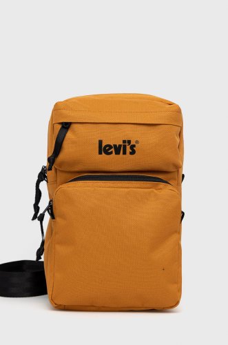 Levi's rucsac culoarea galben, mic, neted