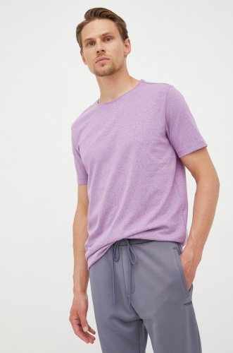 Lindbergh tricou barbati, culoarea violet, neted