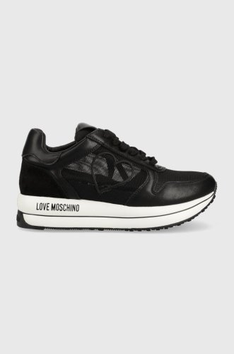 Love moschino sneakers culoarea negru, ja15694g0giq800a