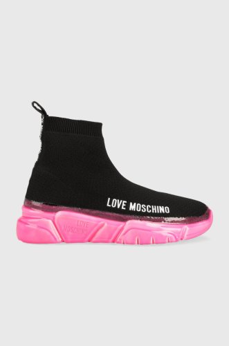 Love moschino sneakers sneakerd running 35 culoarea negru, ja15463g1g
