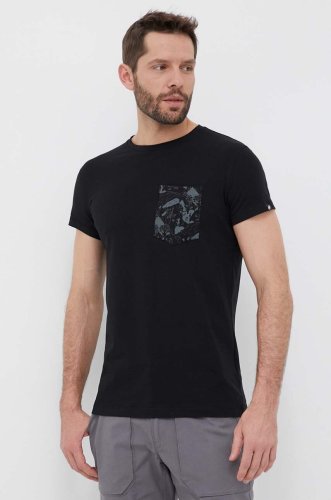 Mammut tricou massone pocket barbati, culoarea negru, cu imprimeu