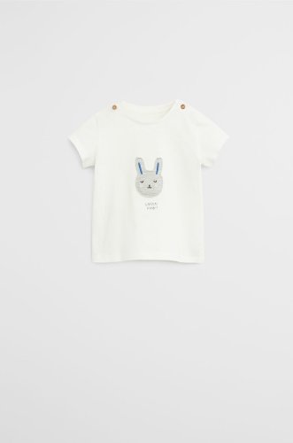 Mango kids - t-shirt niemowlęcy carrot 62-80 cm