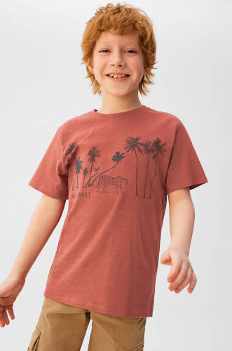 Mango kids - tricou copii guepardo 110-164 cm
