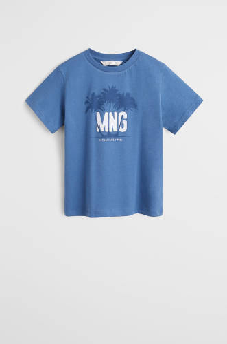 Mango kids - tricou copii mnglogo 110-164 cm