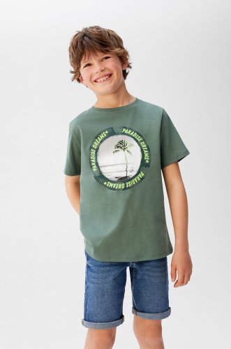 Mango kids - tricou copii paradise 110-164 cm